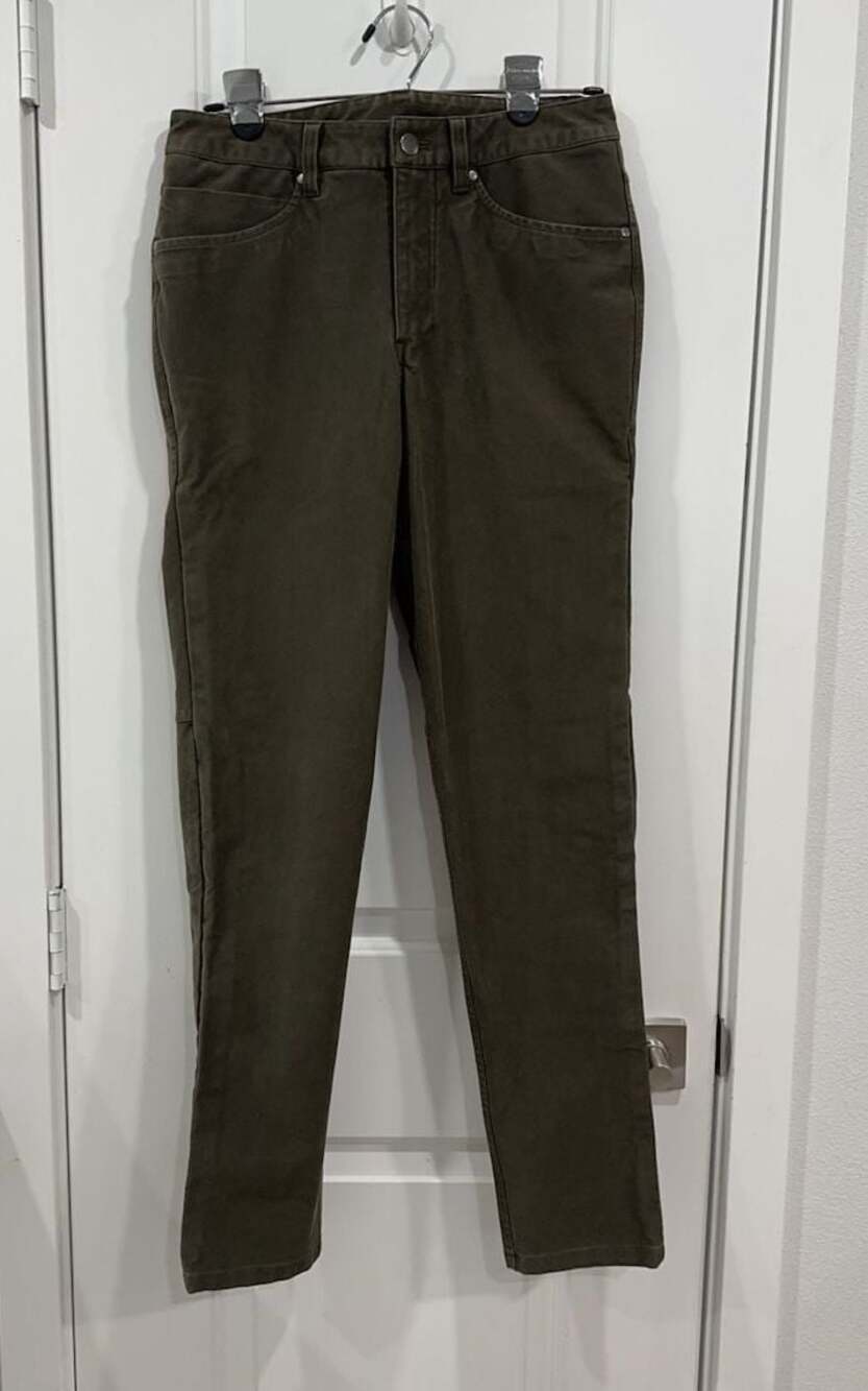 Lululemon ABC Slim-Fit 5-Pocket Pants Olive Green